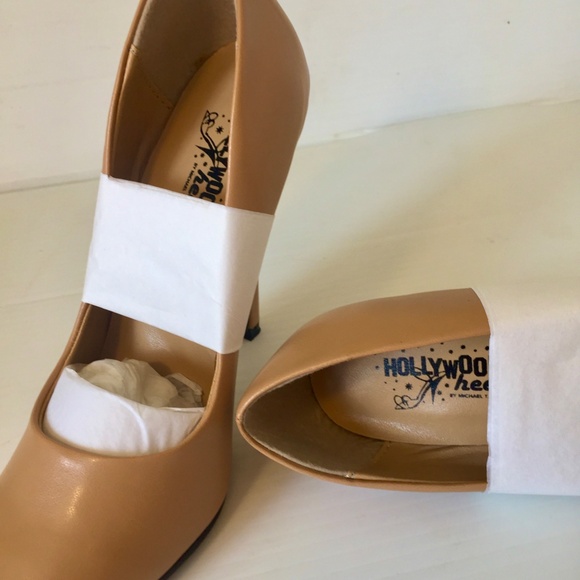Hollywood Heels, High Heel Pump, color Camel, sizes 5.5 M, 6 M, 8 M, new - Picture 4 of 6